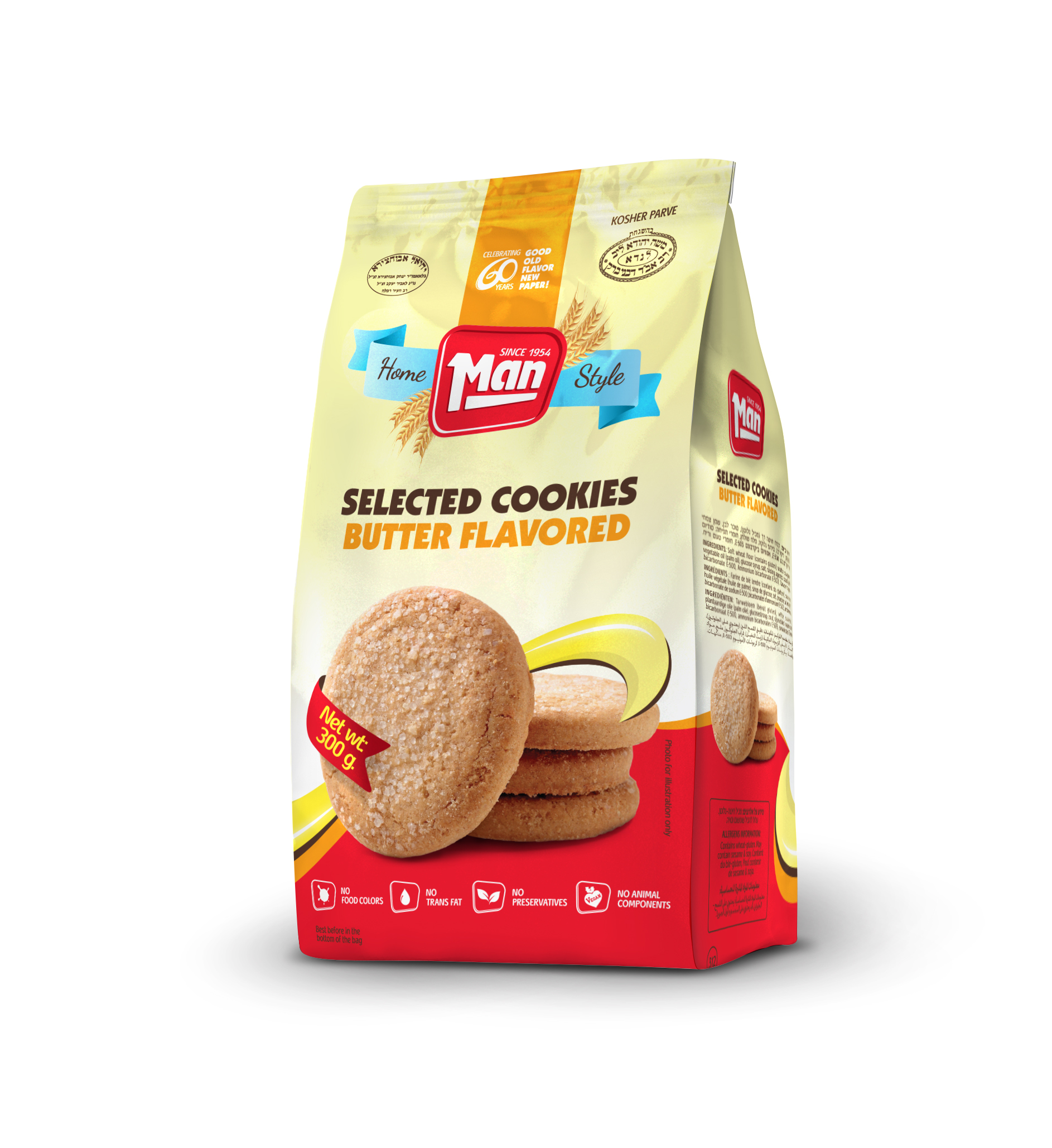 MAN COOKIE BAGS BUTTER