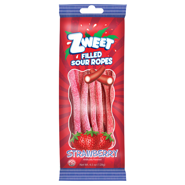 GALIL ZWEET SOUR ROPES FILLED STRAWBERRY (LARGE)
