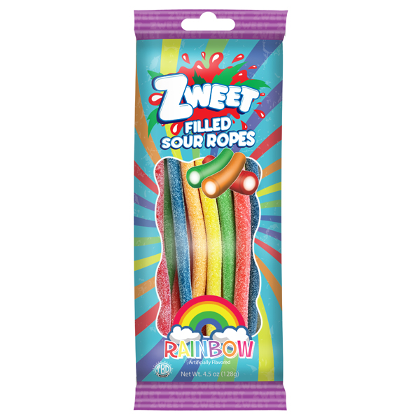 GALIL ZWEET SOUR ROPES FILLED RAINBOW (LARGE)