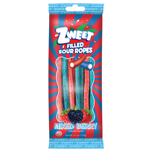 GALIL ZWEET SOUR ROPES FILLED MIXED BERRY (LARGE)