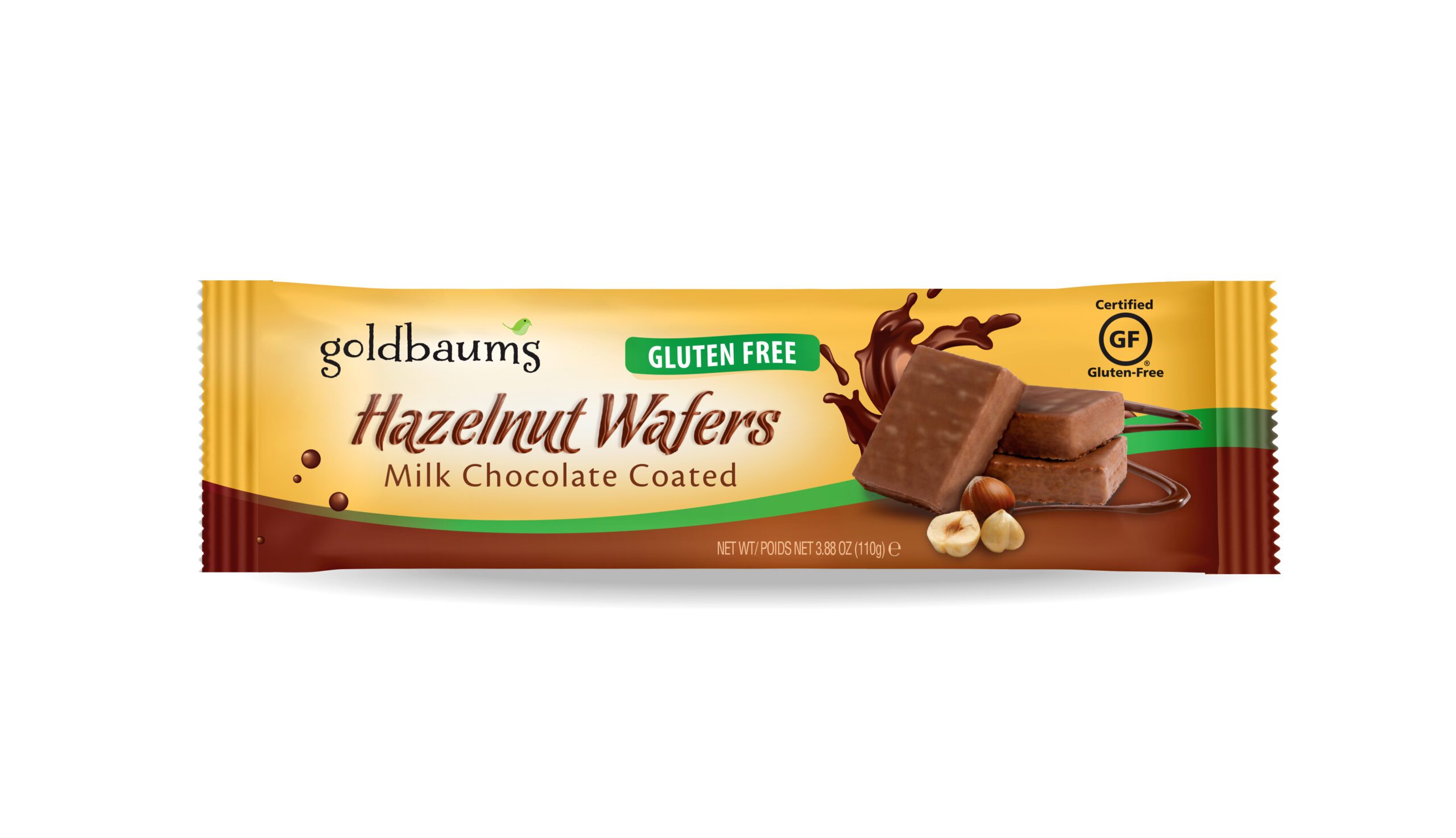 GOLDBAUMS CHOCOLATE COATED HAZELNUT WAFERS