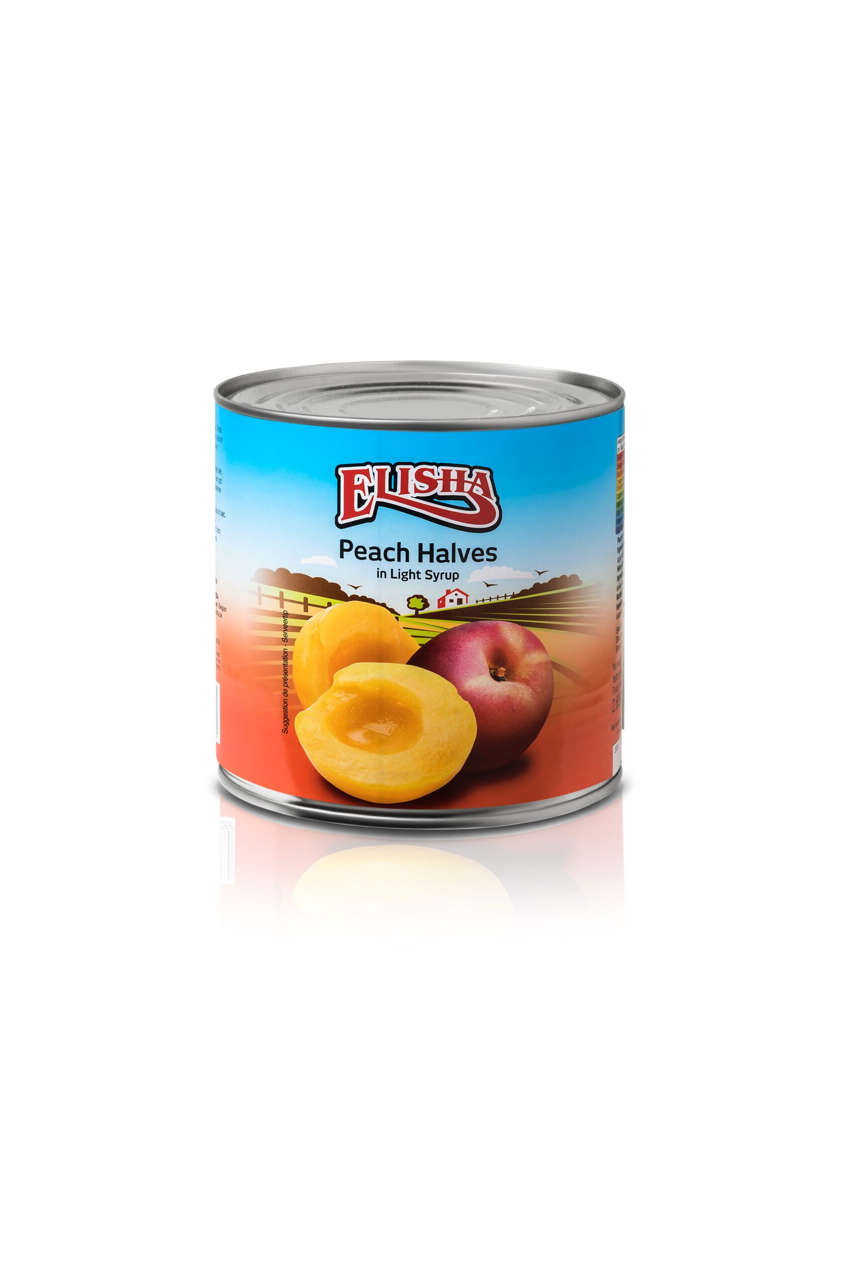 ELISHA PEACH HALVES IN LIGHT SYRUP [CATERING]
