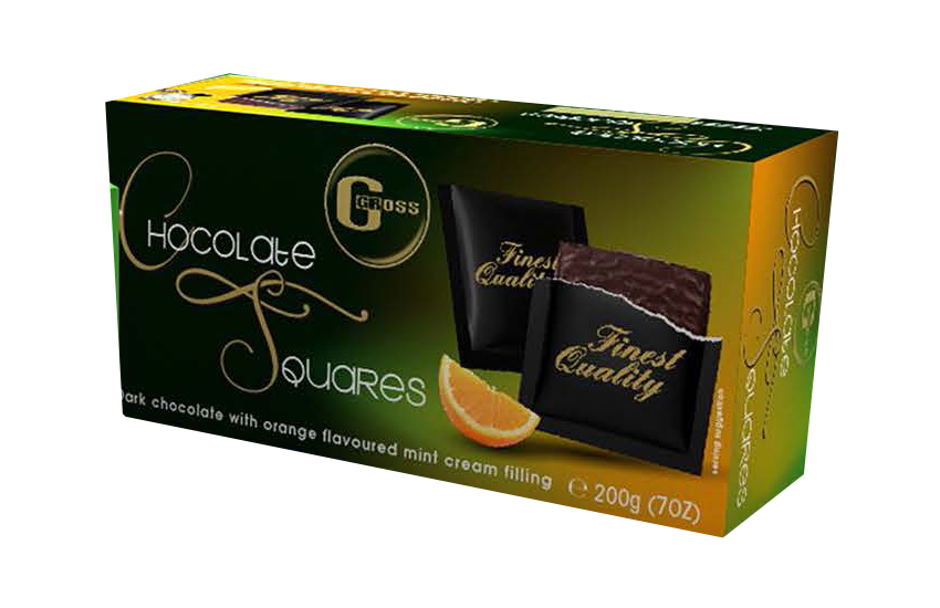GROSS CHOCOLATE SQUARES ORANGE