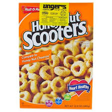 UNGER’S HONEY NUT SCOOTERS CEREAL