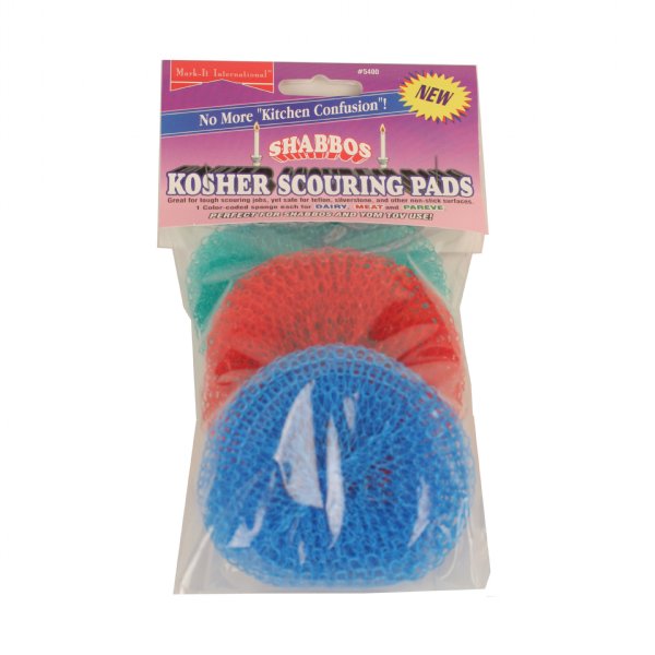 MARK IT SHABBOS SCOURING PADS 3-PACK MIXED
