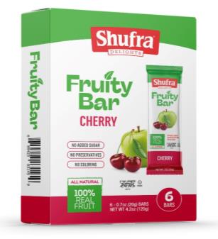 SHUFRA FRUITY BAR CHERRY – FAMILY PACK