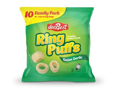 DEE BEST RING PUFFS ONION GARLIC FAMILY PACK
