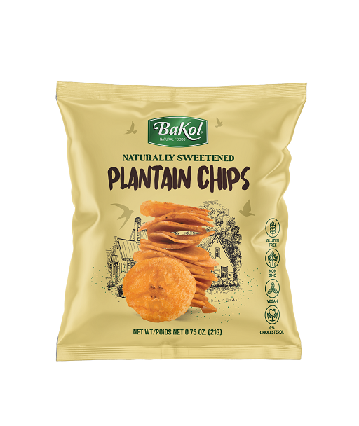 BAKOL NATURALLY SWEETENED PLANTAIN CHIPS SMALL