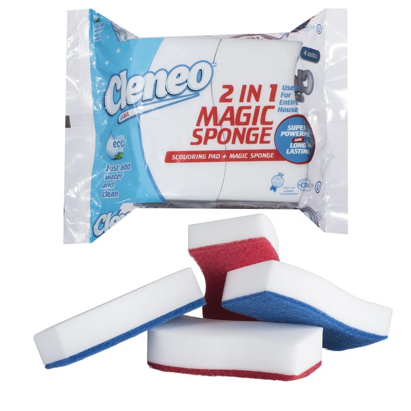 CLENEO 2IN1 MAGIC SPONGE WITH SCOURING PAD