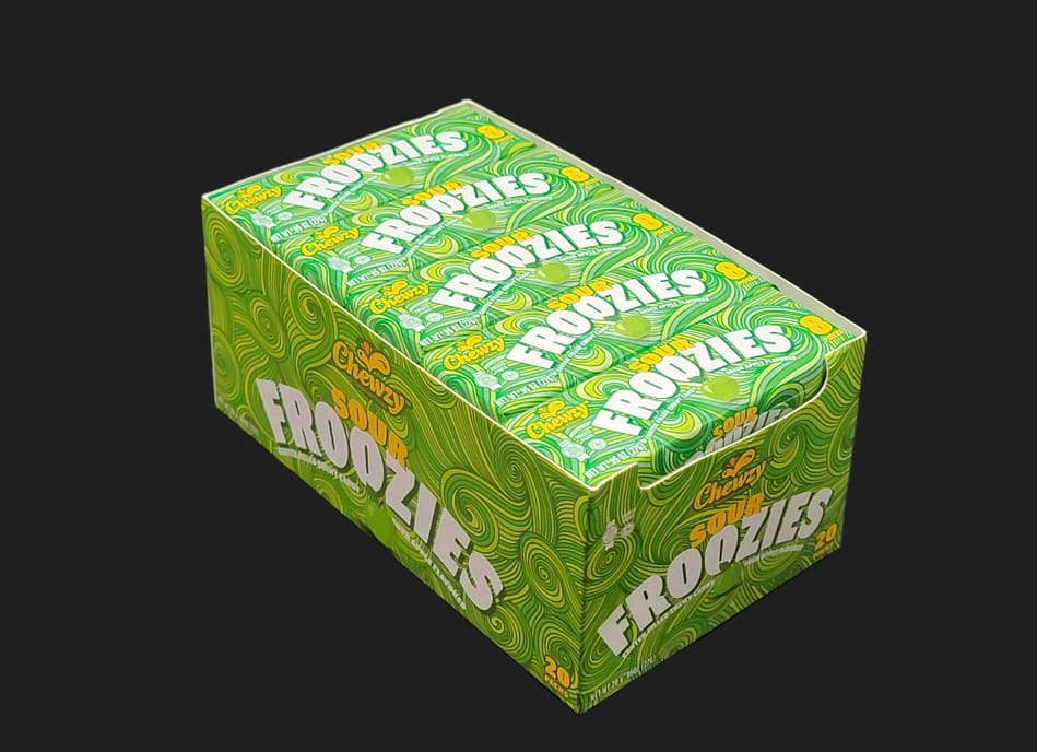 CHEWZY FROOZIES SOUR GREEN APPLE CANDY