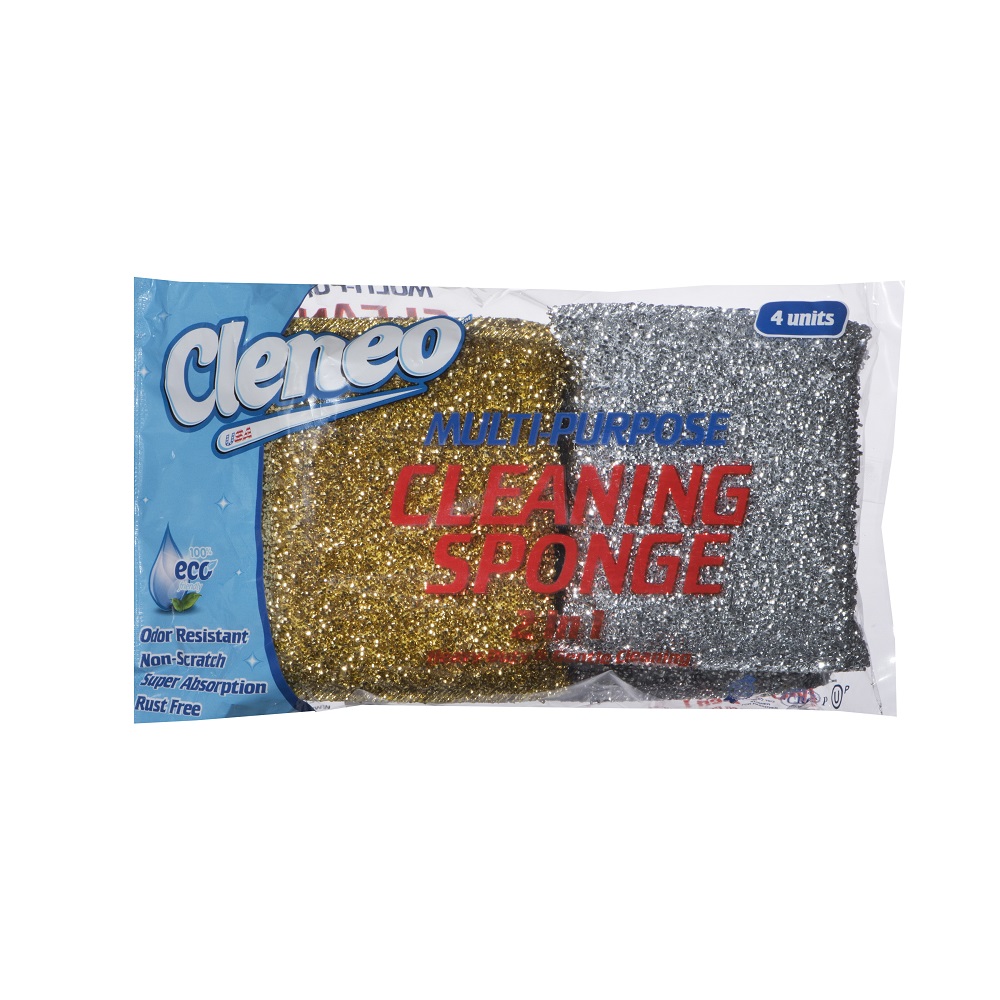 CLENEO MULTI PURPOSE CLEANING SPONGE 2IN1