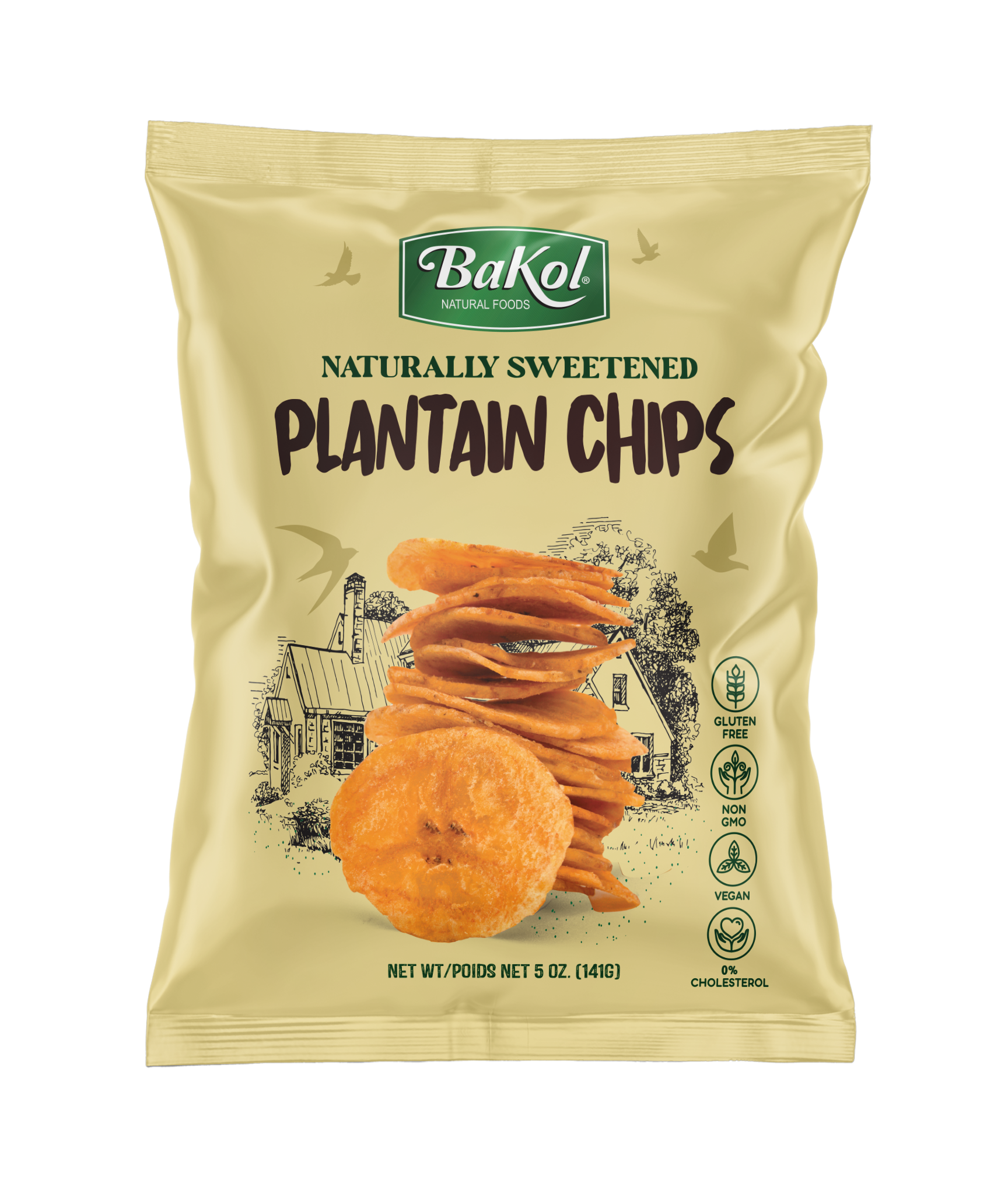 BAKOL NATURALLY SWEETENED PLANTAIN CHIPS LARGE