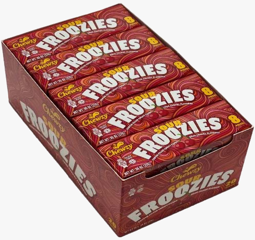 CHEWZY FROOZIES SOUR CHERRY CANDY