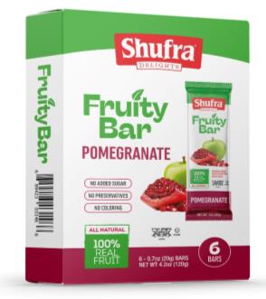 SHUFRA FRUITY BAR POMEGRANATE – FAMILY PACK