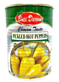BNEI DAROM GREEN HOT PEPPERS TINS (KFP)