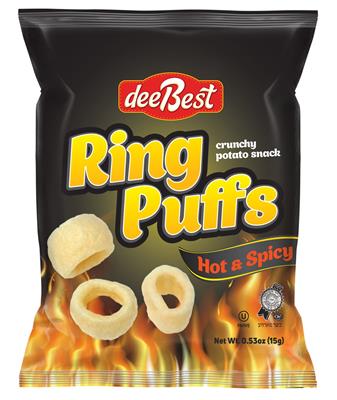 DEE BEST RING PUFFS HOT & SPICY POTATO SNACK