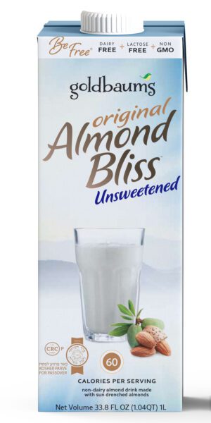 GOLDBAUMS UNSWEETENED ORIGINAL ALMOND BLISS MILK (KFP)