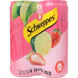 SCHWEPPES STRAWBERRY LIME SODA CAN