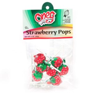 ONEG STRAWBERRY LOLLYPOPS