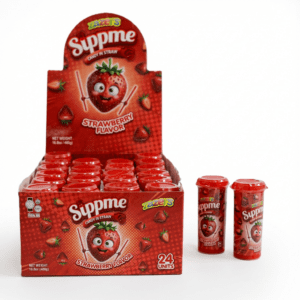 ZAZERS SIPPME STRAW CANDY STRAWBERRY