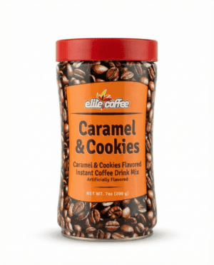 ELITE INSTANT COFFEE CARAMEL & COOKIES TINS