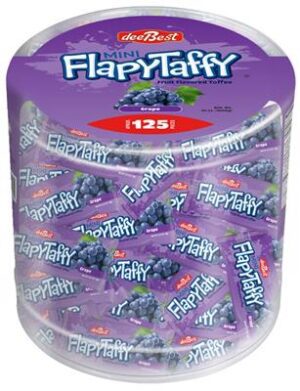 DEE BEST MINI FLAPPY TAFFY GRAPE JAR