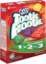 ONEG TOOTIE FROOTIE NUMBERS FRUIT SNACK