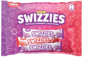 CHEWZY MEGA SWIZZIES STRAWBERRY & GRAPE (20 UNITS)