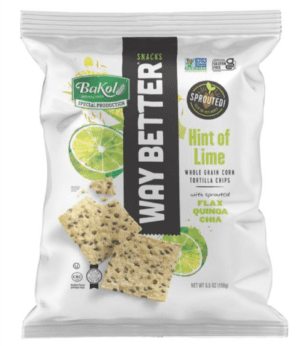 WAY BETTER SNACKS WITH HINTS OF LIME