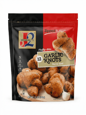 J2 BROADWAY'S GARLIC KNOTS ZIPPER BAG