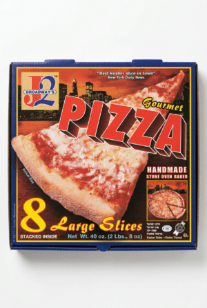 J2 BROADWAY'S PIZZA 8 SLICE BOX
