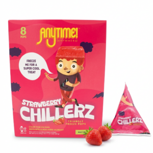 ANYTIME CHILLERZ FREEZE POPS STRAWBERRY FLAVOUR (8 pc)