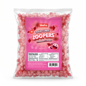 SHUFRA ZOOPER STRAWBERRY SOUR CUBES BULK