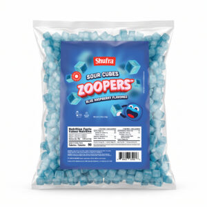 SHUFRA ZOOPER BLUE RASPBERRY SOUR CUBES BULK
