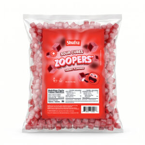 SHUFRA ZOOPER CHERRY SOUR CUBES BULK