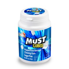 ELITE MUST CUBES PEPPERMINT S/F GUM JAR